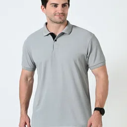 OWL MINK Men High Neck Applique T-shirt-image-8