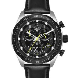 Timex Men Dial & Leather Straps Analogue Chronograph Watch TWEG26003-9
