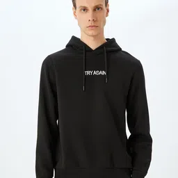 Koton Men Hooded Pullover Sweatshirt-image-85