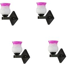 1ST TIME Pink & White Solid Glass Traditional Cylinder Wall Lamps Wall Lamps-picture-30