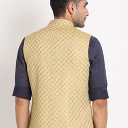 Turtle Printed Nehru Jacket image 4