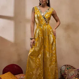 MABISH by Sonal Jain Basic Jumpsuit with Embellished-picture-43