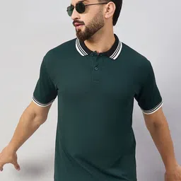 HUSHBUCKS Polo Collar Moisture Wicking Regular Fit Casual T-shirt-picture-33