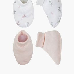 Juniors by Babyshop Girls Pack Of 2 Cotton Booties-image-57