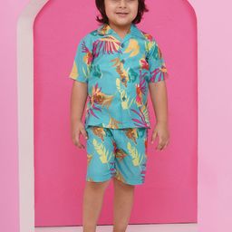 Aj DEZInES Boys Printed Shirt with Shorts-image-69