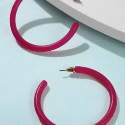 LULU & SKY Semi Circular Shaped Half Hoop Earrings-picture-27