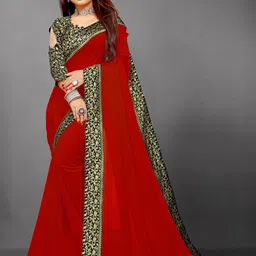 Flip The Style Zari Pure Georgette Saree-image-84