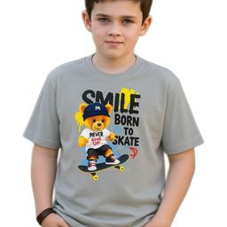 E-MAX Boys Grey Tshirts-image-57