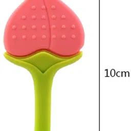 drisona' Silicone BPA Free Fruit Shape Teethers for Baby/Infants (Grapes & Peach) Teether image 3