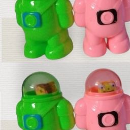 Stuff Double Blade Astronaut Abs Plastic Pencil Sharpener with Small Non-Toxic Eraser-image-23