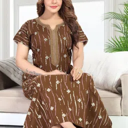TRUNDZ Floral Printed Night Dress-picture-39