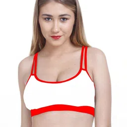 Samvar Red Cotton Non-Wired Non Padded Minimizer Bra-picture-38