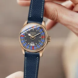 DOUBLERUN Men Dial & Leather Straps Analogue Multi Function Watch H05N12013 image 3