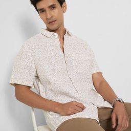 Peregrine by Pantaloons Men Floral Printed Casual Shirt-image-95