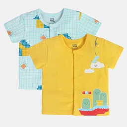 MINI KLUB Boys Pack Of 2 Printed Jhabla Vests-16