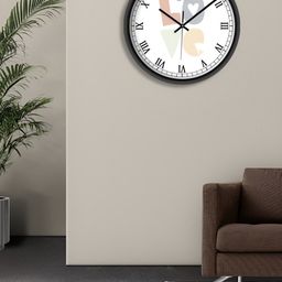OLIVE TREE Black & White Printed Contemporary Wall Clock-picture-34