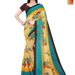 Moda Rapido Floral Pure Georgette Saree-image-83