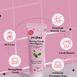 Perfora Set Of 4 Xtraaa Fresh SLS Free Fluoride Toothpaste-100g Each image 2