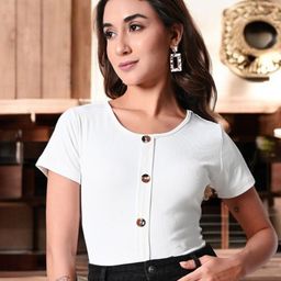 ZEUGEN Ribbed Short Sleeves Top-image-48