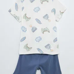 KIABI Boys Conversational Printed Nightdress-48