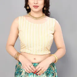 Kaizen TEXO FAB Printed Semi-Stitched Lehenga & Unstitched Blouse With Dupatta image 2