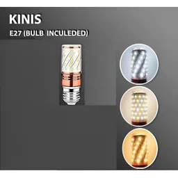 KINIS Black & White Textured Abstract Shaped Ceiling Lamp image 3