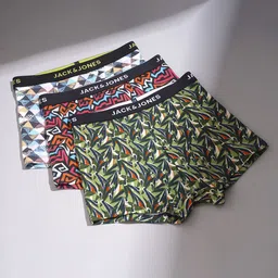 Jack & Jones Junior Boys Pack Of 3 Printed Trunk 9010311008-image-57
