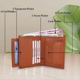 Provogue Men Printed PU Two Fold Wallet image 5