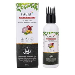 CARET ORGANIC Set of 4 Body Lotion, Neem Gel, Nourishing Cream & Red Onion Hair Oil image 4