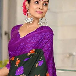 Pandadi Saree Floral Block Print Sarees image 2