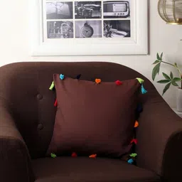 Lushomes Brown Square Cushion Covers-image-43