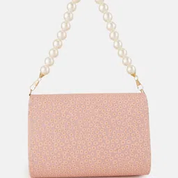 gaura pakhi Embellished Canvas Foldover Clutch image 4