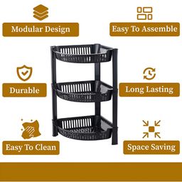 RUBOXA Black Set of 2 Regular Multi-Utility Organisers image 4