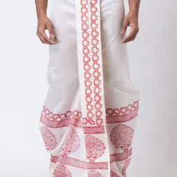 Nakshi Men Block Printed Dhotis-image-19