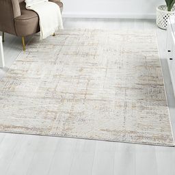 Kaleen India Silver Polyester Abstract Anti-Skid Carpets-image-21
