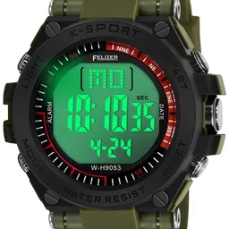 FELIZER Men Dial & Straps Digital Multi Function Watch LSKA-9053-Green image 3
