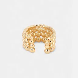 SOHI Gold-Plated Dewdrop Statement Finger Ring-picture-27