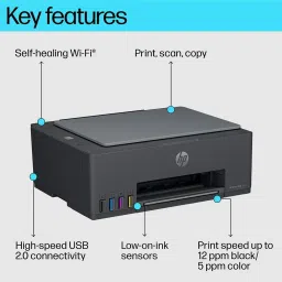 HP Smart Tank 581 Multi-function WiFi Color Ink Tank Printer for Print/Scan/Copy with 2 Extra Black Ink Bottle & Up to 12000 Black & 6000 color pages in box image 3