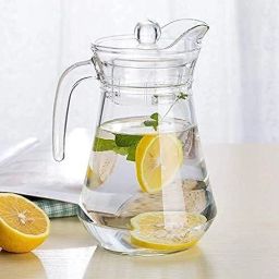 Water Jug Set of 6 and Combo Transparent, Highball Glass and Jug Set for Dining Jug Glass Set-104