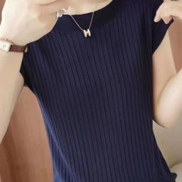 KPOP Women Boat Neck Regular Top-image-60