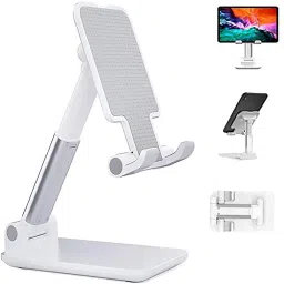 Speeqo Mobile Stand Holder Foldable Angle & Height Adjustable Desk Cell Phone Anti-Slip Mobile Holder-28