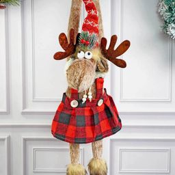 Little Surprise Box LLP Unisex Kids Striped Frock Reindeer Hanging Christmas Decor-image-99