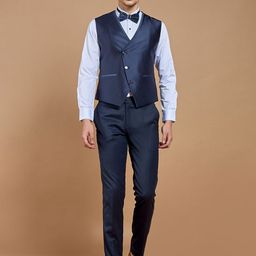 Neumen Men Self Design Single-Breasted 5-Piece Suit-picture-29