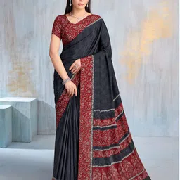 KALINI Ethnic Motifs Poly Crepe Saree-16