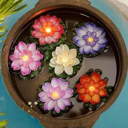 ASIDEA Multicoloured 6 Pieces Tea Light Candles-picture-4