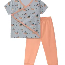 FASHION GRAB Kids Printed T-shirt and Joggers Clothing Set-image-4