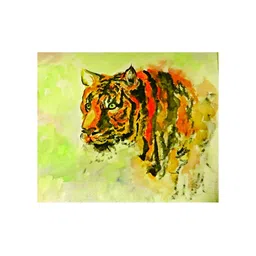 Inephos Green & Orange Birds & Animals Wall Art-picture-31