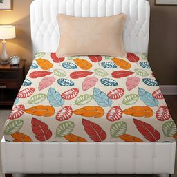 IVAZA Cream Cotton Nylon 180 TC Bedsheets-image-23