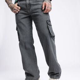 glitchez Men Urban Cool Relaxed Fit Cargo Style Jeans-image-32