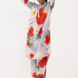 THR3Letter Printed Tunic With Trouser Co-Ords-picture-12